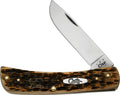 Case xx Amber Bone Peach Seed Jig Sod Buster Jr