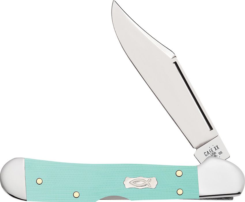 Case XX Mini Copperlock Seafoam Green