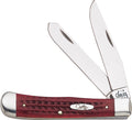 Case xx Pocket Worn Old Red Bone Trapper
