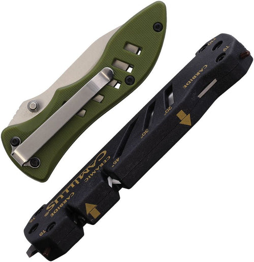 Camillus Field Linerlock/ Sharpener Combo