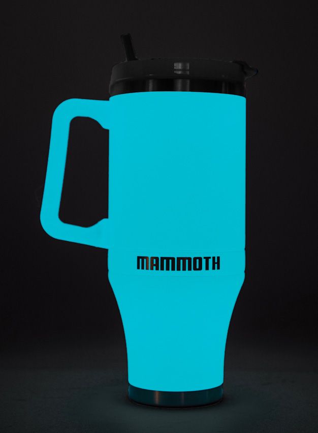 Mammoth Ascent Tumbler 40oz Light Blue (Glow In The Dark)