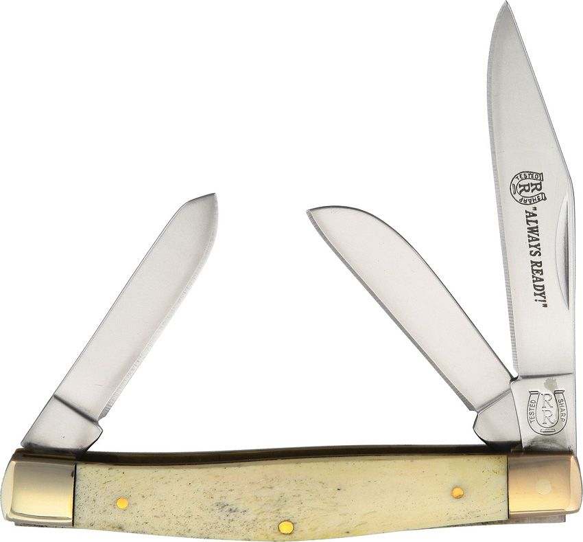 Rough Rider Stockman White Smooth Bone