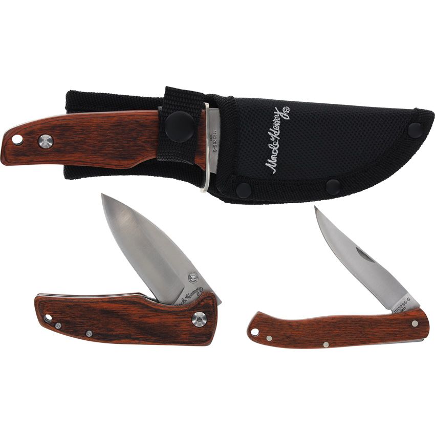 Uncle Henry Fixed/ Folder Set Sheath Included
