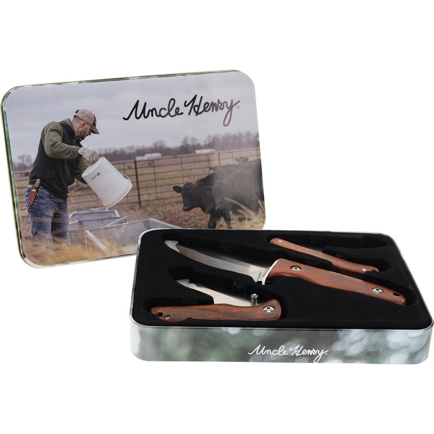 Uncle Henry Fixed/ Folder Set Sheath Included
