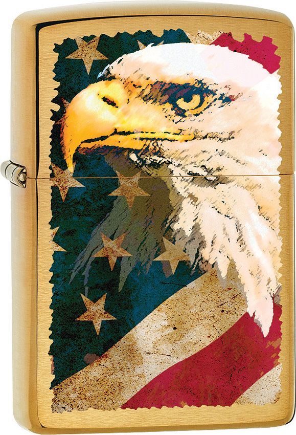 Zippo Lighter Eagle Flag