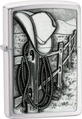 Zippo Lighter Resting Cowboy