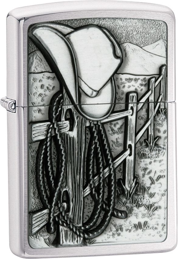 Zippo Lighter Resting Cowboy
