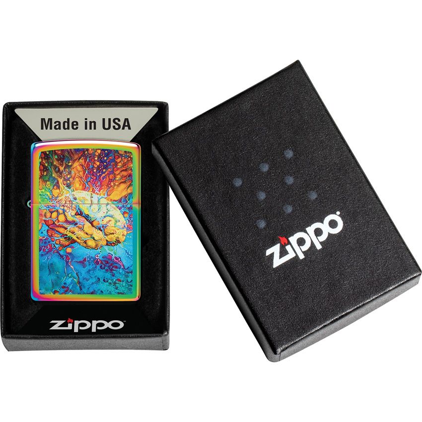 Zippo Lighter Psychedelic Brain